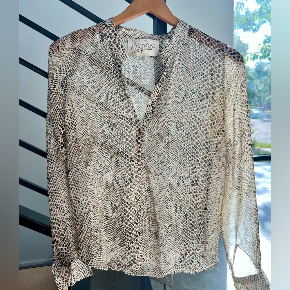 Rory Beca Animal Print Top